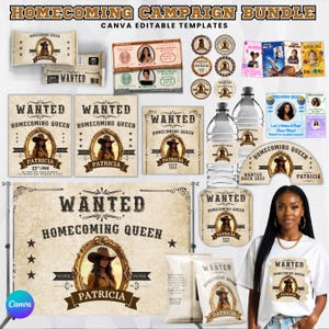 Homecoming Campaign Treat Bundle, Homecoming Chip Bag, Candy Cards, Lollipop Tags, Hoco Wanted Queen Campaign Ideas, Homecoming Party Favor