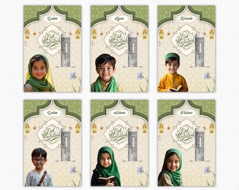 Portamonedas para Eid, Sobre editable para Eid, Tarjeta para Eid, Regalos para Eid para niños, Tarjeta para Eid Mubarak, Plantilla Canva de descarga instantánea