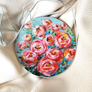 Round Art Painting Small round art Mini Art Round Small Round Canvas Small wall art Small artwork Tiny Painting Acrylic painting