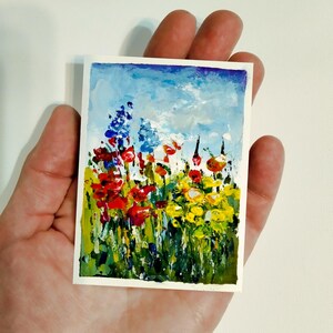 ACEO Original painting Gouache painting ACEO art Summer meadow painting Tiny painting Gouache original art Aceo cards Wild flower painting ACEO painting ACEO Original art Gouache painting aceo cards aceo artwork aceo mini painting Aceo meadow wildflowers wall art miniature painting tiny art tiny painting small painting small wall art OlgaViviArt