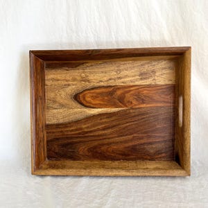 Solid Wood Decorative Tray: Modern Minimalist Style