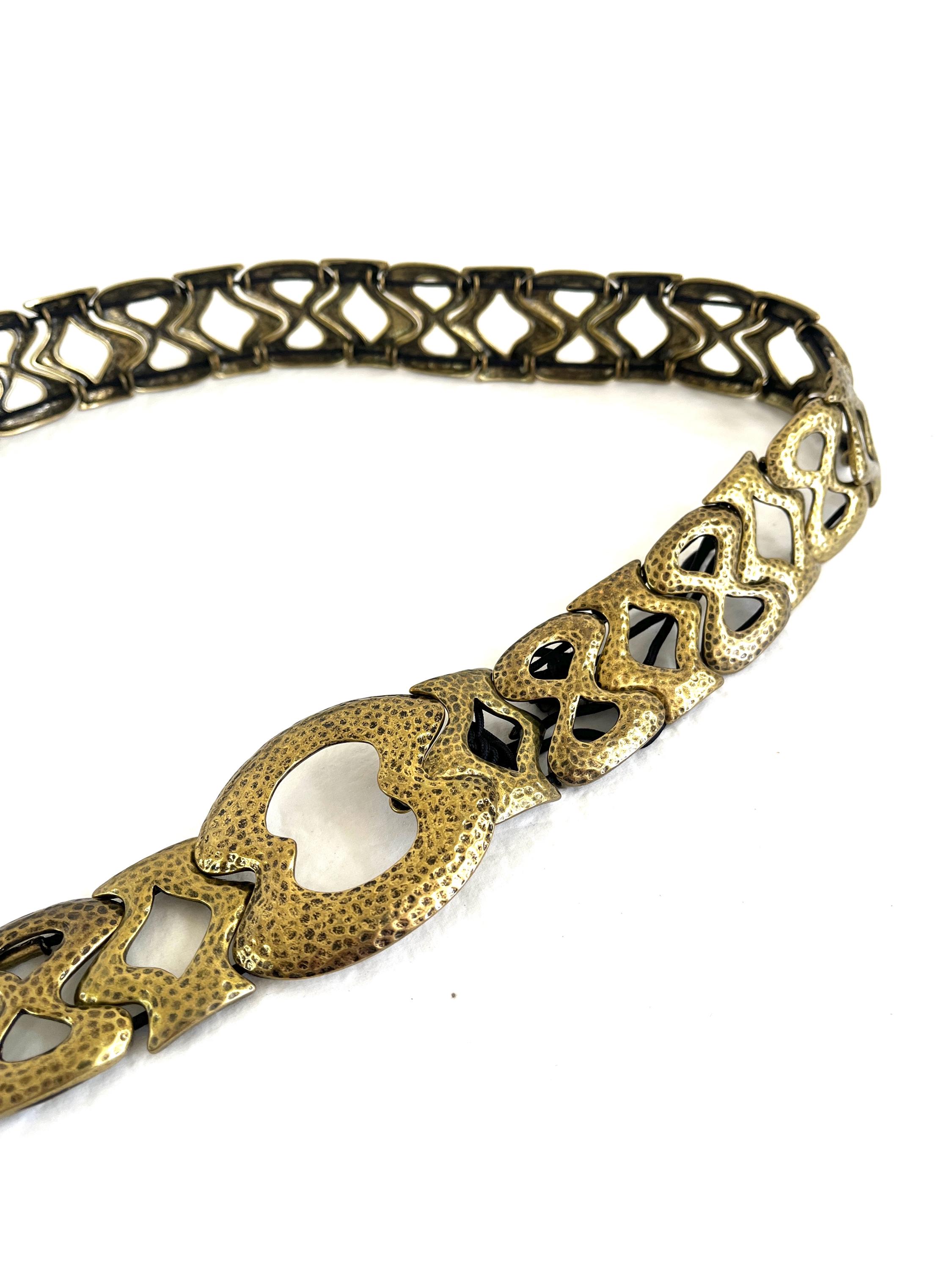 Brass and Embellished Chain Waist Belt Dolce & Gabbana Multicolor Embellished Waist Chain Women main image 2