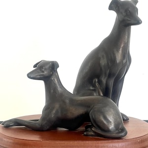 Vintage Art Deco Dog Figurines of Greyhound or Whippets