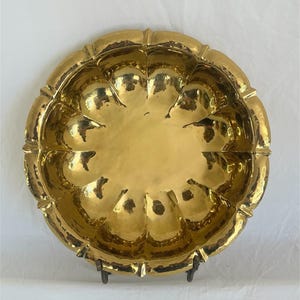Vintage Hammered Brass Bowl