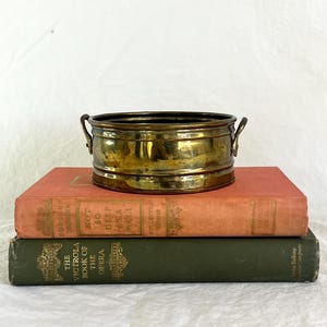 Vintage Brass Planter with Handles Small