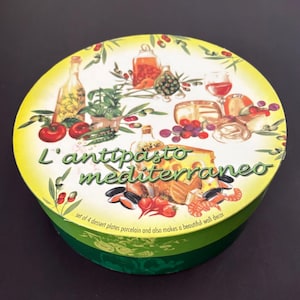 Godinger L’antipaso Mediterraneo 8” Appetizer Salad Plates set of 4