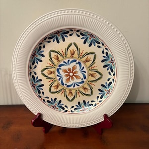 Plat Rond Pier 1 Noël - Oie Blanche - Décoration De Table Vintage