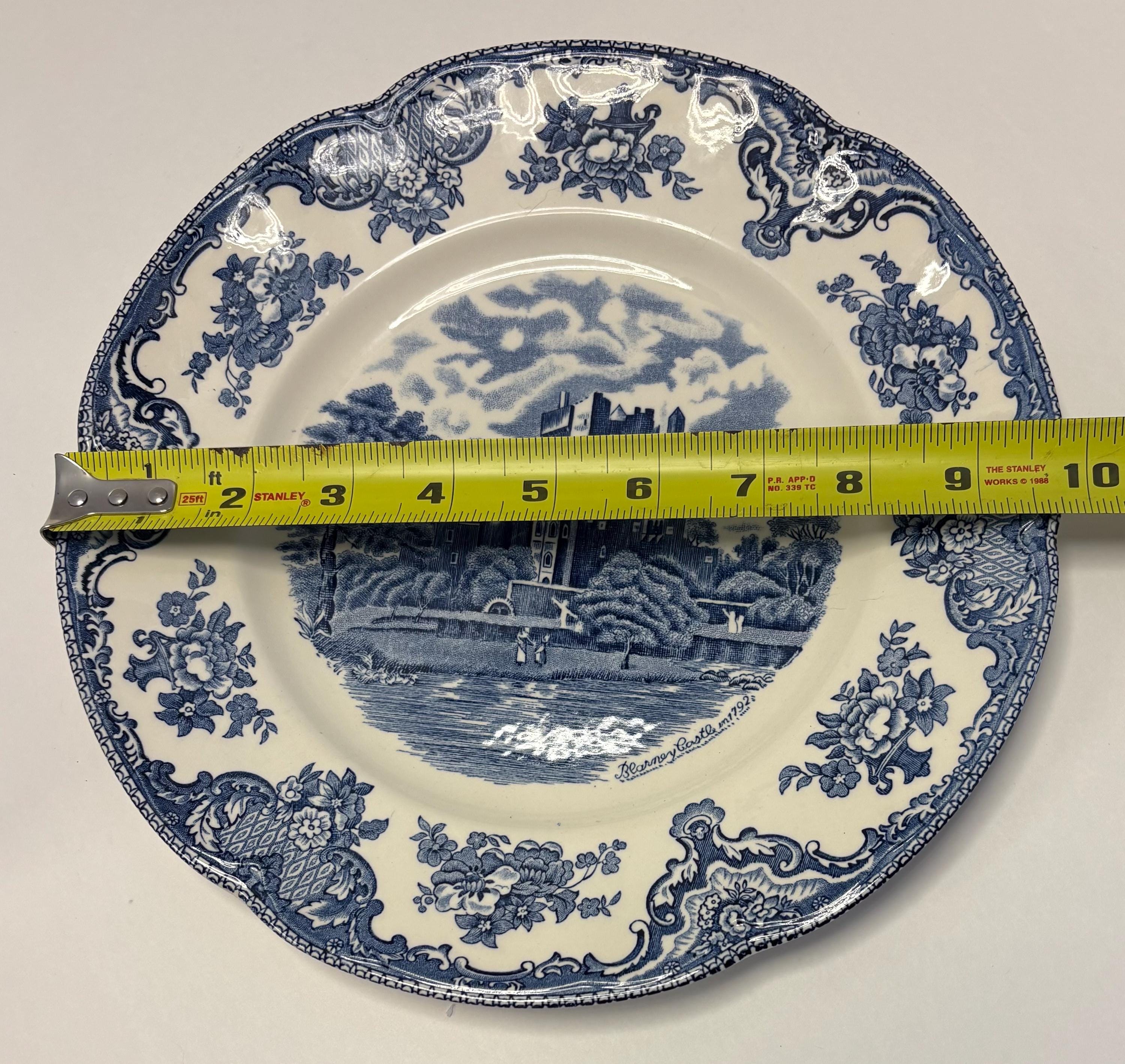 Johnson Brothers Old Britain Castles Dinner Plate | Blue White
