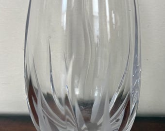 Mikasa Flame D’Amore 5 1/2” Blown Glass Vase Made in Slovenia Discontinued
