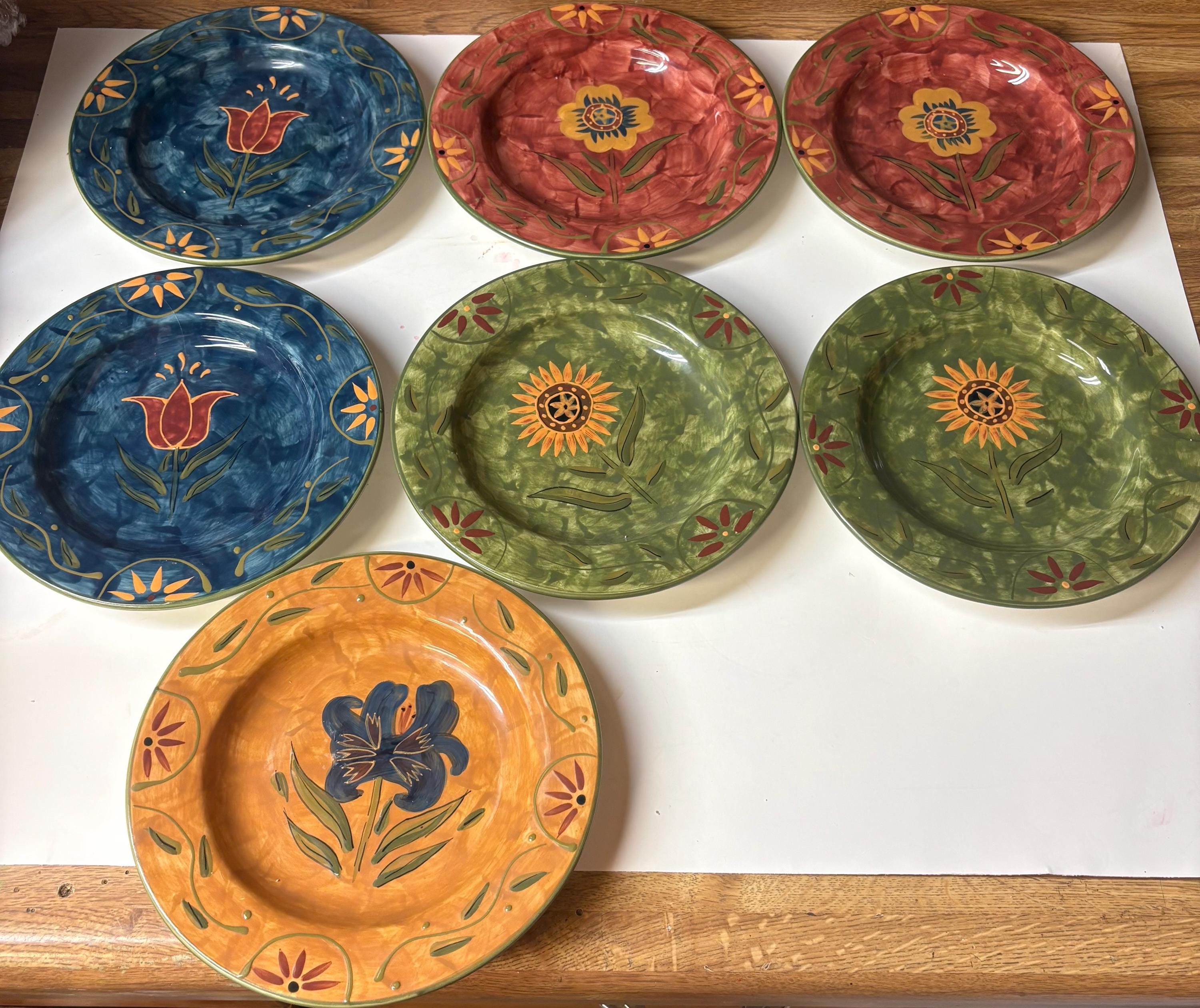 Susan Winget キャニスター4個セット　アメリカンカントリー Certified International Susan Winget Floral Bowls Country Cottage