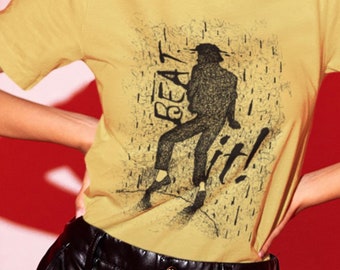 Michael jackson tee, beat it t-shirt , music note t-shirt Michael jackson tee, beat it t-shirt , music note t-shirt