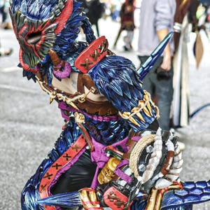 Nargacuga Armor α,Monster Hunter World: Iceborne Armor,Monster Hunter Cosplay Armor,Video Game Replica Props,Handmade Props,Replica Armor