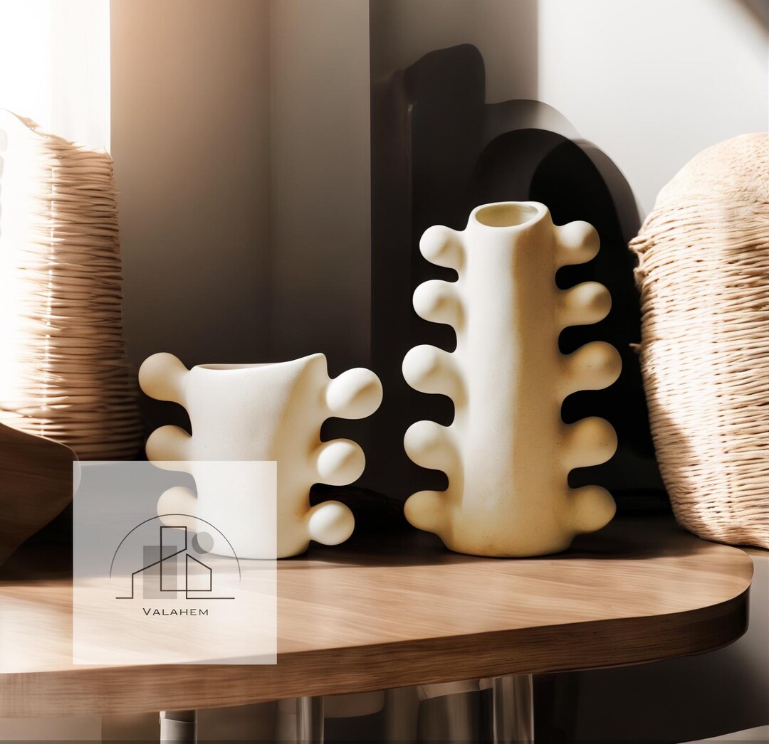 Nordic White Ceramic Vase Decoration