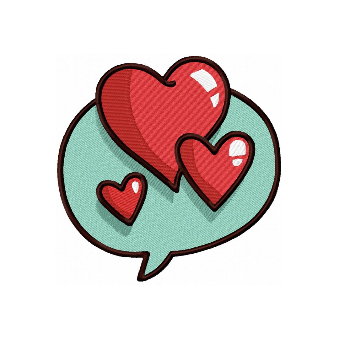 Heart Embroidery Design – 6 Sizes, Instant Download - Etsy