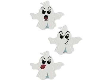 Ghost Embroidery Designs: Halloween Applique Set (Instant Download)