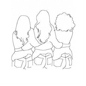Freunde Stickmuster, Dijital Dateien, beste Freunde umarmen Stickmuster - 6 Größen Instant Download