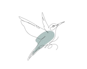 Bird Machine Embroidery Design – 5 Sizes, Instant Download