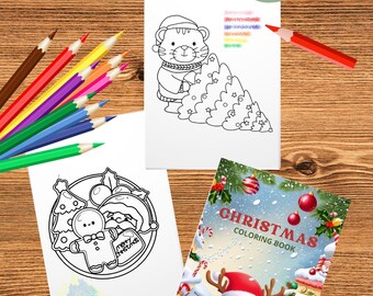 Christmas Coloring Book for Kids with 100 pages