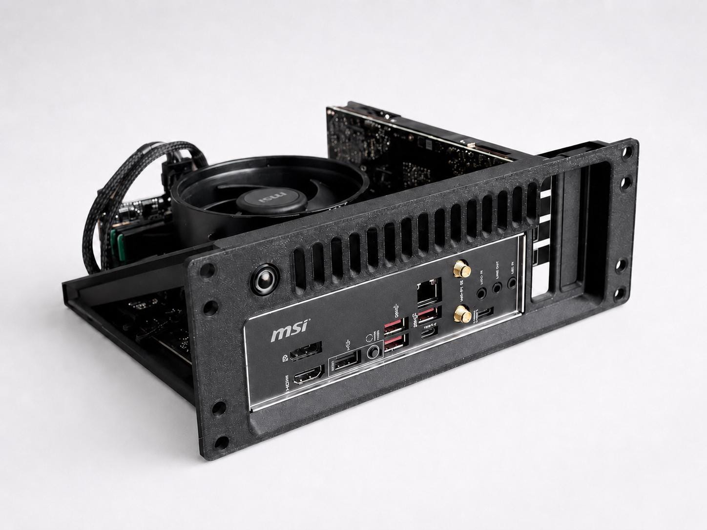 2U Mini ITX Rack Mount Panel 10in Server Chassis Pcie Slot Homelab NAS ...