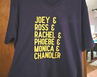T-shirt met namen van vrienden
