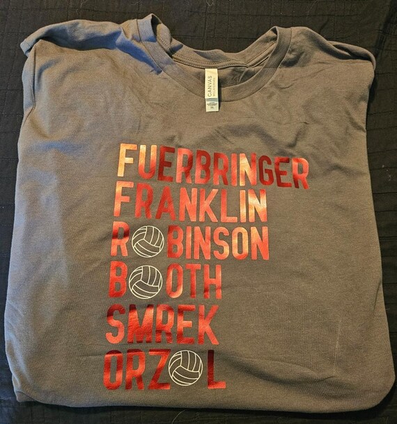 Tee Shirt Wisconsin Volleyball Shirt Men's Champion Red Wisconsin