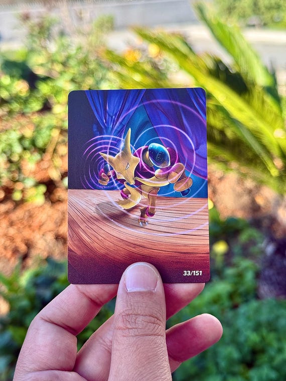 Alakazam Ex - Textured Full Art (SV151) - Etsy