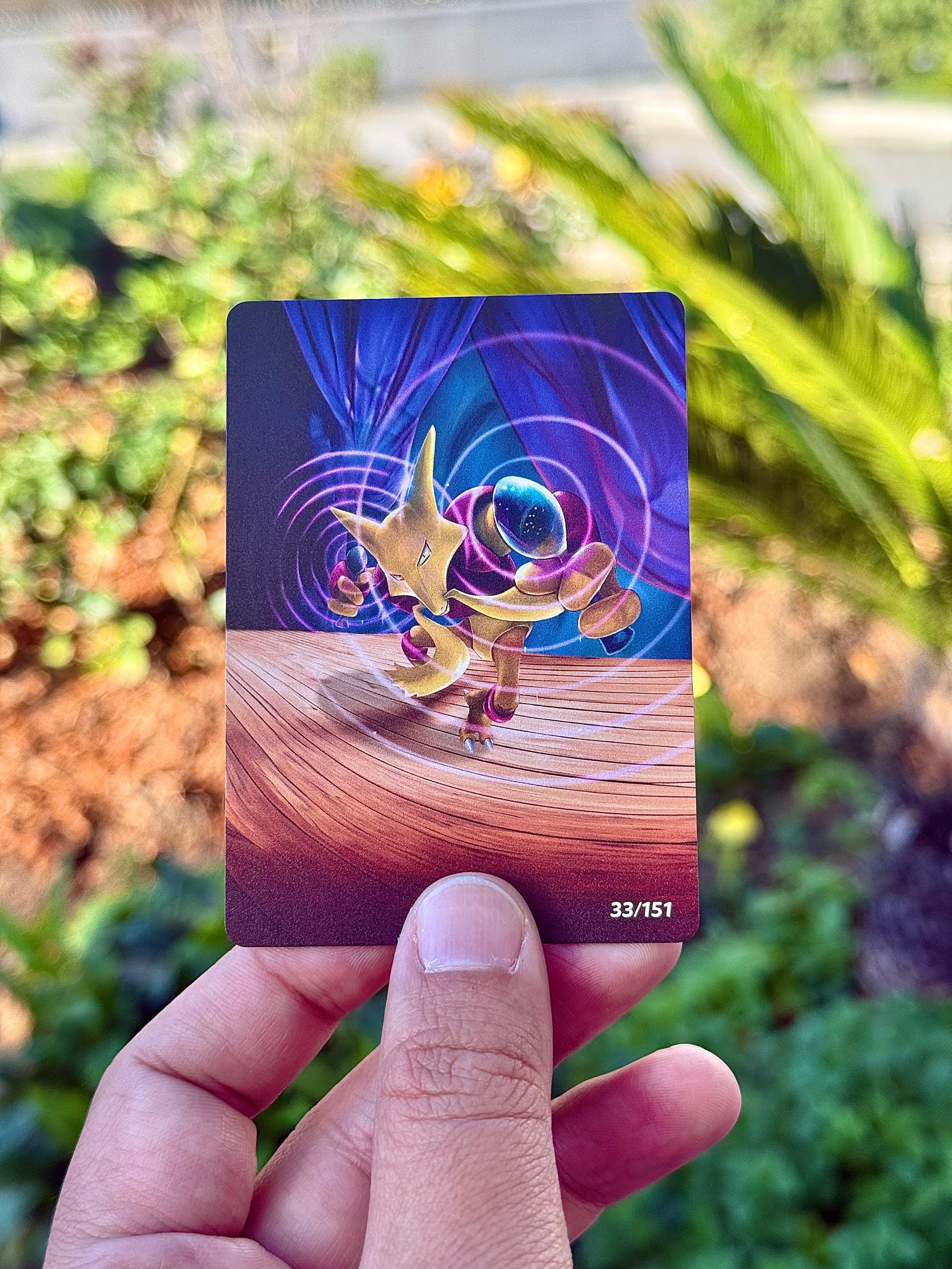 Alakazam Ex - Textured Full Art (SV151) - Etsy
