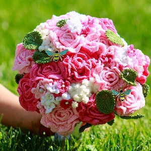 crochet flower bouquet