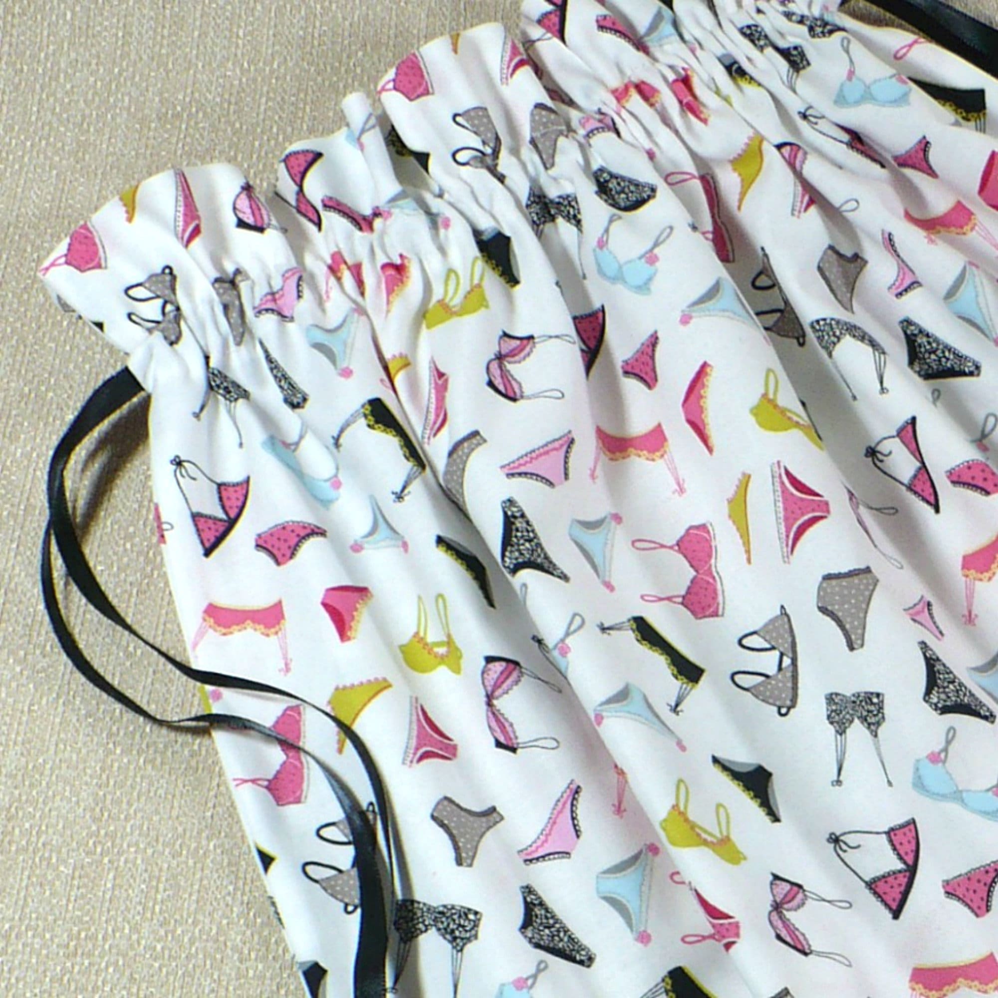Travel Laundry Bag Lingerie bras undies drawstring bag Etsy
