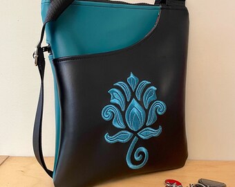 Awakening Lotus Frontier Pocket Cross Body Bag - Made to Order