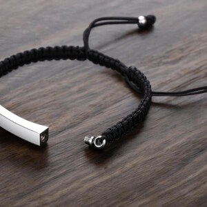 Engraved Memorial Bracelet Stainless Steel