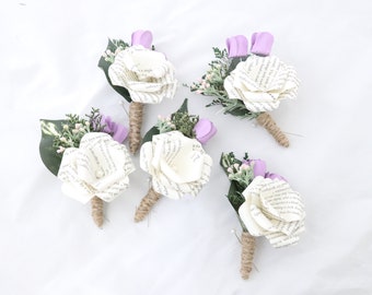 Any Amount Colors Theme Custom Orders Welcome. Etc Paper Rose Boutonnieres CHOOSE YOUR COLORS