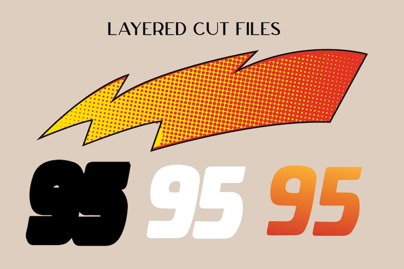 Lightning McQueen Clipart SVG image 3
