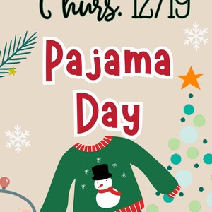 Winter Spirit Week Flyer & Social Media Story - Etsy