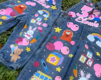 Girls Overall MRS.Rachel inspired birthday outfit