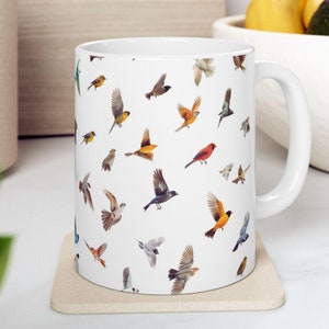 American Bird Ceramic Coffee Mug: Nature Lover Gift