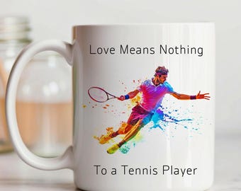 Funny Tennis Mug: Humorous Sports Coffee Cup, Tennis Lover Gift