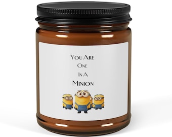 Minion Soy Candle: Funny Home Decor, Scented Aromatherapy Gift