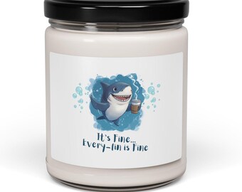 Shark Soy Candle: Ocean Scented Nautical Home Fragrance