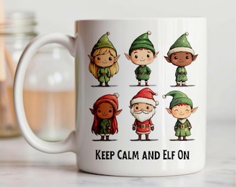 Christmas Elf Mug: Funny Holiday Coffee Cup