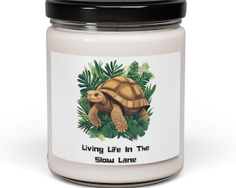 Turtle Soy Candle: Aromatherapy Home Decor, Gift for Nature Lovers