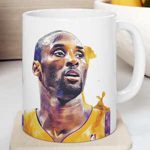 Kobe Bryant Becher, Basketball-Fangeschenk, Sportkaffeetasse, NBA-Legendenteebecher, inspirierendes Zitat Trinkgefäß, Geschenk für Basketball-Liebhaber, einzigartig