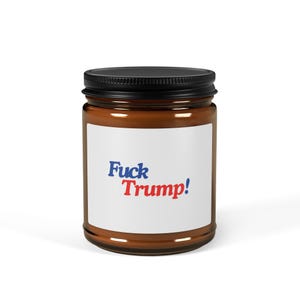 Candle, Political Statement, Anti-Trump Decor, Protest Candle, Activist Gift, Funny Home Decor