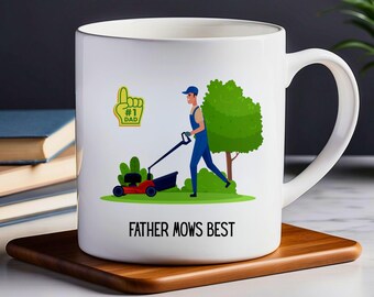 Taza "Papá cortacésped", regalo para papá, taza de cortacésped, taza de jardinería, regalo del Día del Padre, taza divertida para papá