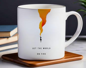 Fire Inspired Ceramic Mug: Inspirational Coffee Cup (11oz, 15oz)