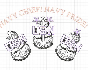 Capo della Marina! Orgoglio della Marina! File SVG delle ancore per incisione CNC o laser per la stagione selezionata del Capo