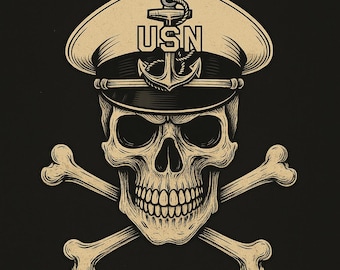 USN Häuptling Schädel Digital .SVG .jpeg und .PNG