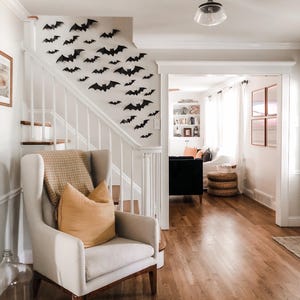 Fall/Festive/Seasonal/Home Halloween/Gothic Wall Decor - Handcrafted Black, Multi Size Bats
