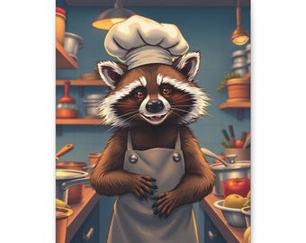 Motivated Raccoon Chef