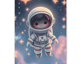 Starry Sky Ranger Astronaut Canvas Print